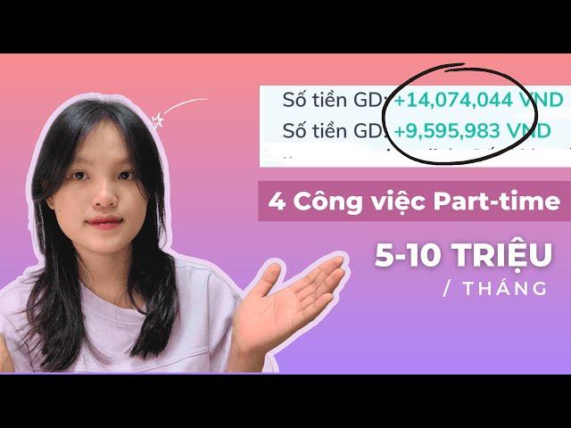 5 công việc part-time Online tại nhà 5-10tr/ tháng | Làm vào thời gian rảnh | Không cần kinh nghiệm