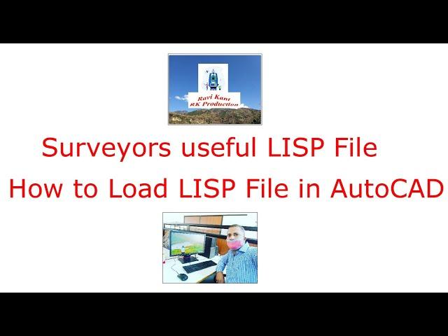 #LoadLISPFileinAutoCAD How to load lisp application in AutoCAD  useful for #Surveyors #RK_Production