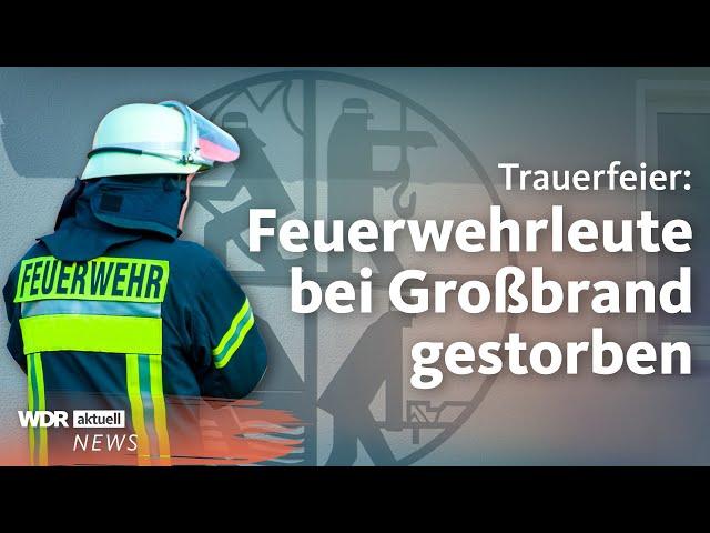 Sankt Augustin: Gedenken an Feuerwehrleute | Aktuelle Stunde