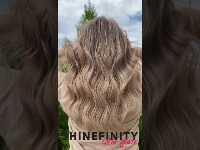 Beige Blonde Highlights Wella Shinefinity #wella #hair #hairstyle #beautiful