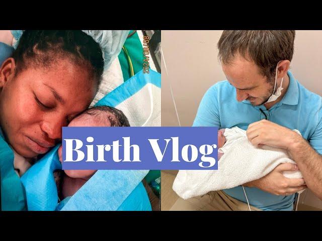 BIRTH VLOG | RAW LABOUR AND DELIVERY OF OUR BABY | planned induction at 38 Weeks | C-section