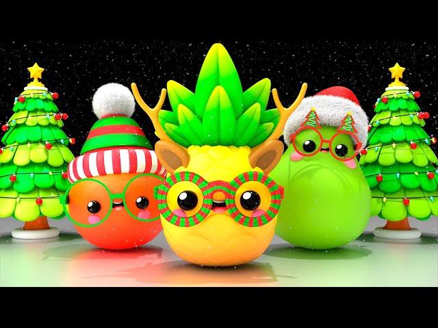 Baby Fruit Dancing - DECORATE THE CHRISTMAS TREE  ⭐ Sensory Videos