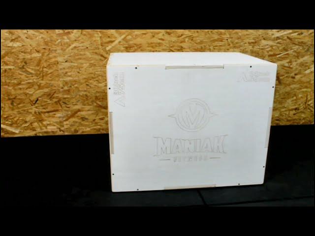 Cajón de salto para pliometría Maniak Fitness wooden plyo box