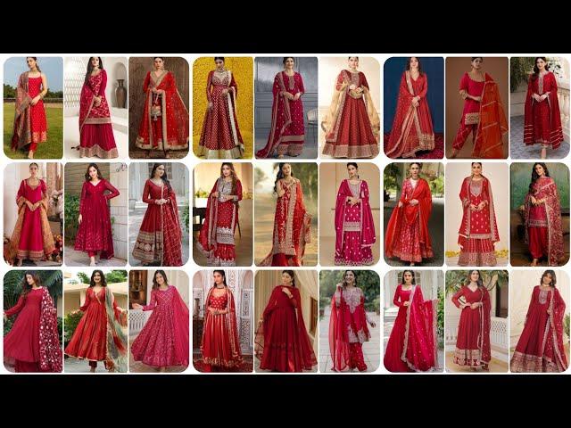 40+ Festive Season Special Trendy Red Suit Design l Boutique Style Red Suit l New Red Suit Ideas️