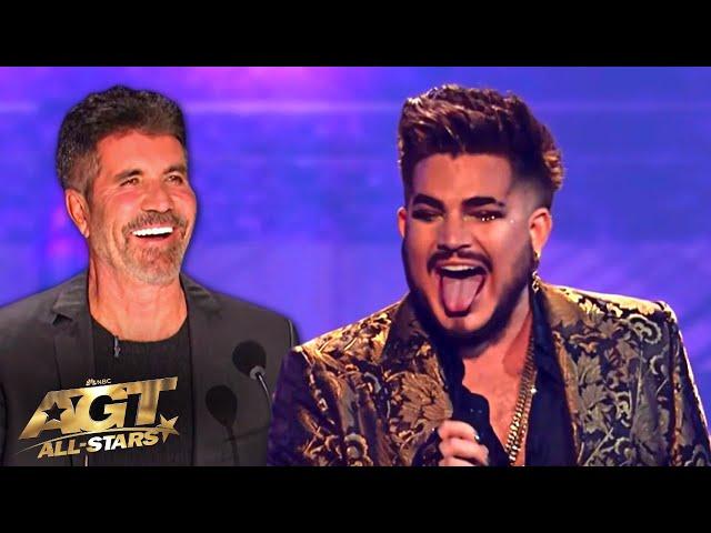 Adam Lambert and Simon Cowell Have Déjà vu Moment on AGT All-Stars Finale!