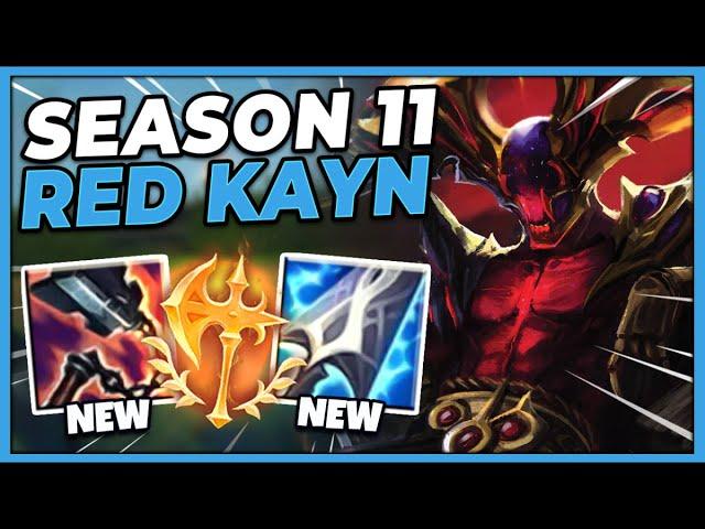 Abuse THIS Build for FREE Wins as Red Kayn... Season 11 Rhaast 1v5 Build - League of Legends