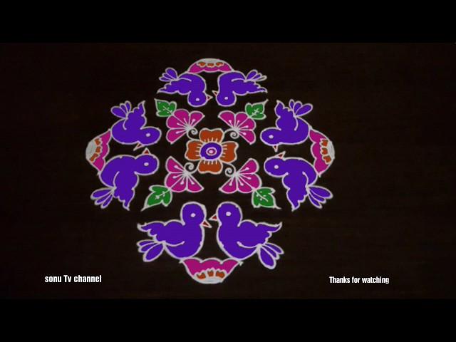 16 × 2 DOTS KOLAM|| MARGAZHI RANGOLI /KOLAM||LATEST SANKRANTHI MUGGULU ||FESTIVAL KOLAM ||