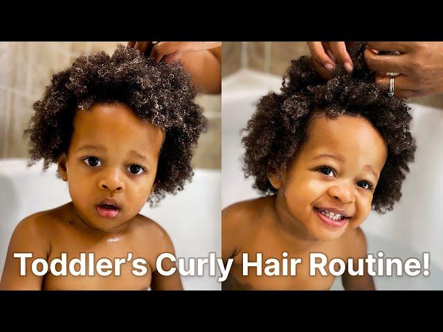 Toddler's Easy Curly Hair Routine Boys | LaToya Ebony
