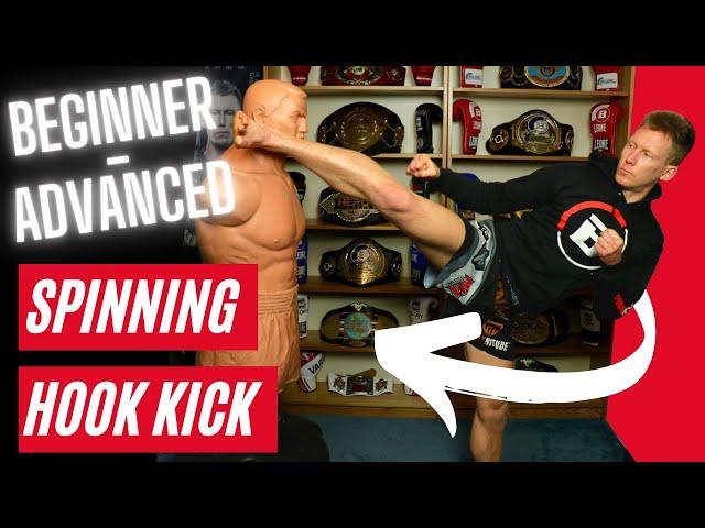 How To Throw A Spinning Hook Kick | Beginner-Advanced