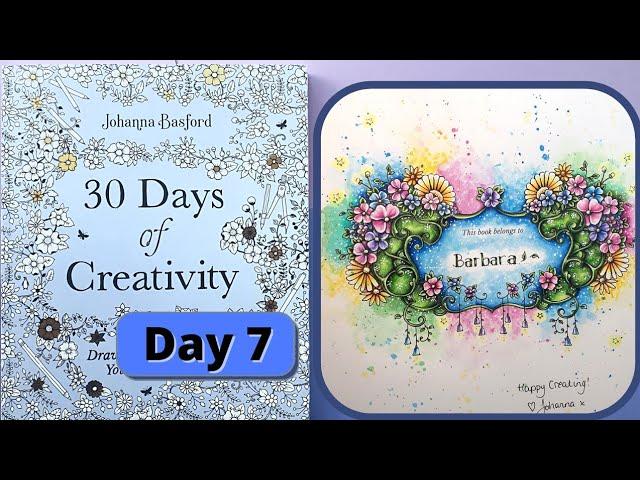  LIVE COLOURING : fond à l'aquarelle - 30 Days of Creativity - Johanna Basford