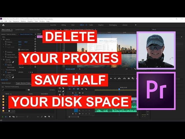 How to remove Proxies in Premiere Pro and save half your disk space