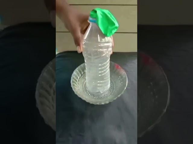 balloon filling air using hot water #shorts #viral