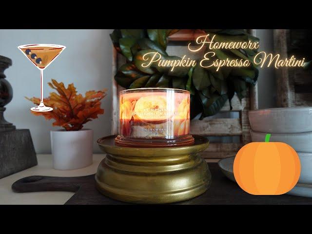 Homeworx Candle Review: Pumpkin Espresso Martini