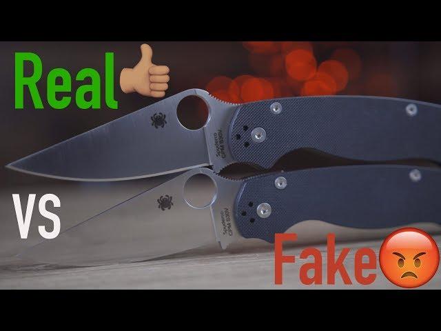 How to Spot a Fake Spyderco Paramilitary 2 (Highest Grade Fake)