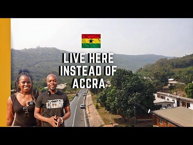 YOU MAY WANT TO LIVE IN THIS PART OF GHANA | LET'S TOUR A BEAUTIFUL TOWN OUTSIDE ACCRA GHANA