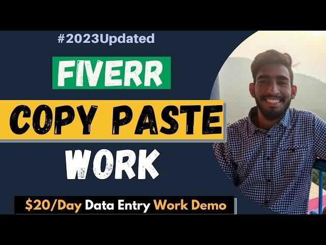 Earn $20 With Simple & Easy Fiverr Copy Paste Job | Fiverr How to Make Money