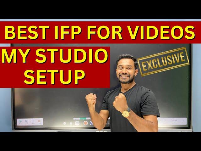 My studio panel for videos  | how i shoot my videos | KAPMAX Interactive flat panel | chalk talk