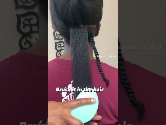 The Secret to Shiny Twists on Natural Hair #naturalhair