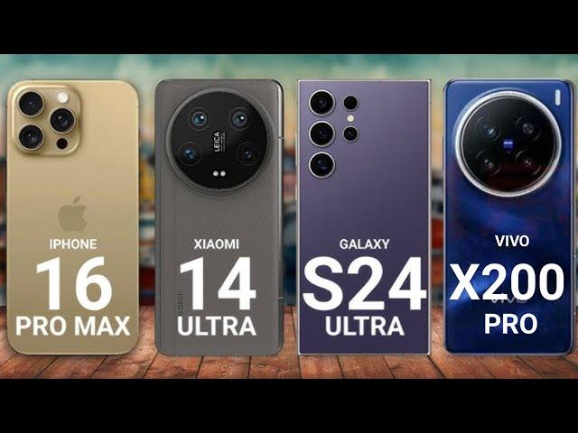 iPhone 16 Pro Max Vs Vivo X200 Pro Vs Samsung Galaxy S24 Ultra Vs Xiaomi 14 Ultra @TechnoRuhez