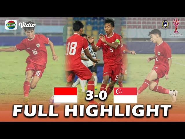  FULL HIGHLIGHT!  INDONESIA U-16 VS SINGAPURA U-16 | PIALA AFF U-16 2024