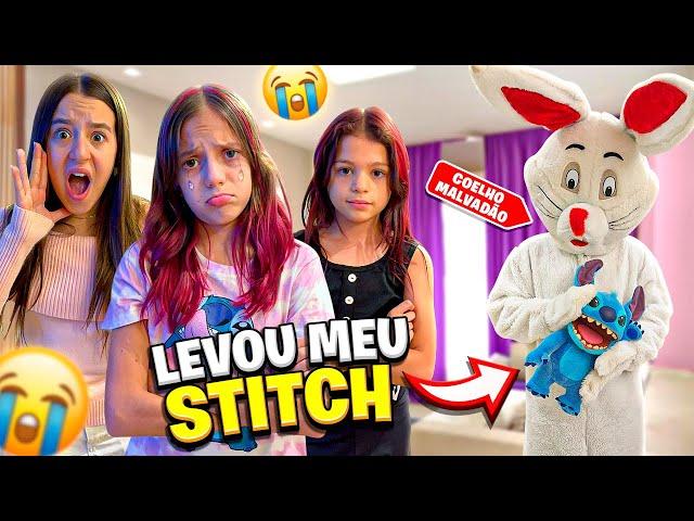 O COELHO MALVADÃO FEZ A JÉSSICA,MANU E MARCELA BRIGAREM *ele levou o Stitch