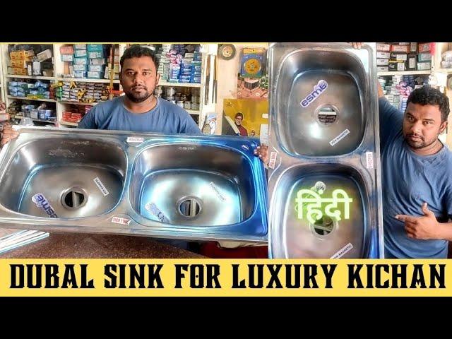 Double sink size kitchen for home | luxury kitchen sink ss sink | Double bowl sink installation