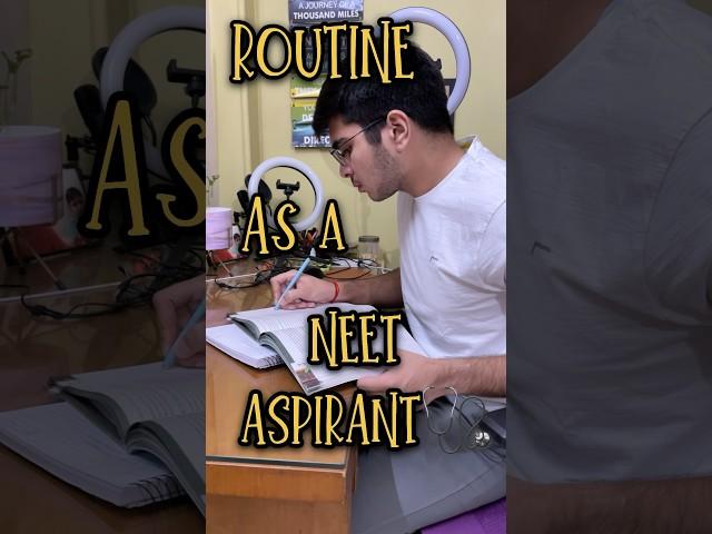 My NEET aspirant wala *routine*🩺| NEET vlog #neet #mbbs #neet2025 #motivation #trending