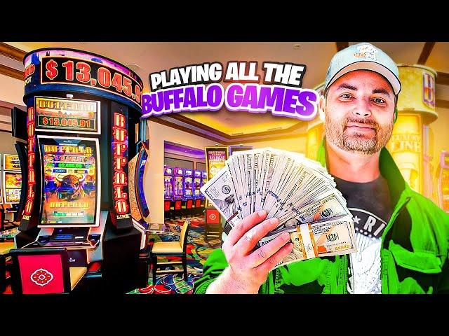 Playing with ONLY $100 on Buffalo Slot Games! (Part 3)