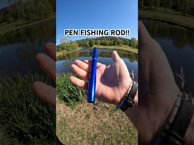 CRAZY PEN FISHING ROD!!! #bassfishing #shorts