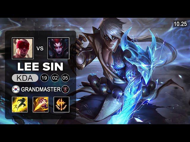 GEN G Clid Lee Sin Jungle vs Elise - KR Grandmaster Patch 10.25