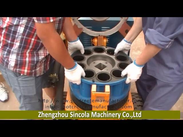 SINCOLA Dry Wet Mix Shotcrete Gunite Machine Concrete Spraying change parts