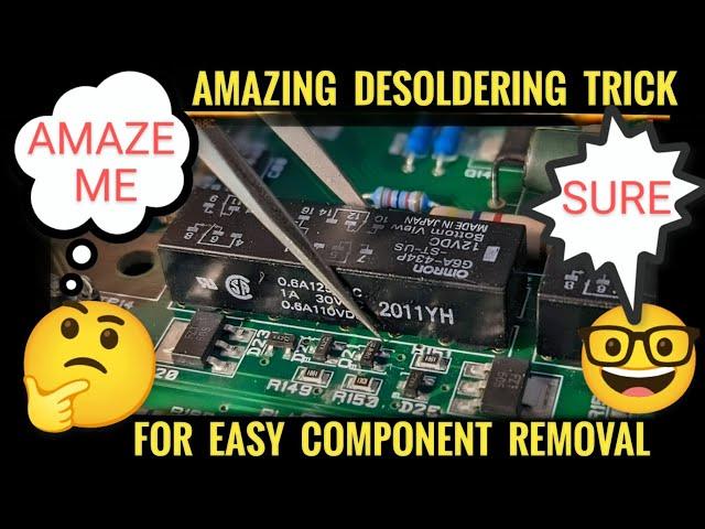 Desoldering Made Easy - Amazing Trick || Soldering Tutorial