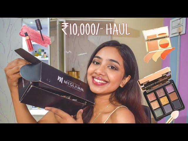 HONEST MyGlamm MAKEUP FIRST IMPRESSIONS  (Not Sponsored) // DO I REGRET?? // ₹10,000/- Haul