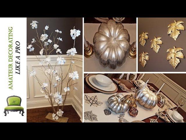 DIY Ombre Painted Pumpkins | Thanksgiving Tablescape Tour