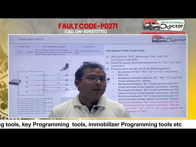 REELS P0271 INDIAN AUTOMOBILE DOCTOR PROVIDING TRAINING ON FAULT CODE CALL 8093777702 fault code