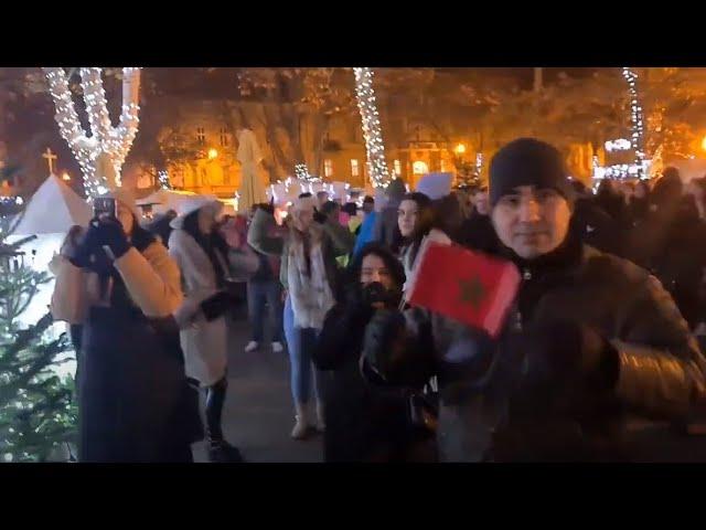 World Cup 2022: Celebrations in Zagreb after Croatia wins bronze, and meeting a Moroccan :)