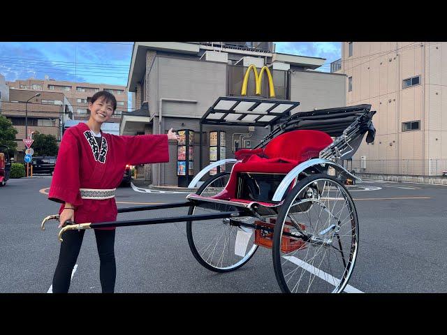 For the first time in my life, I tried! McDonald's by rickshaw! It was a tough 6km run!