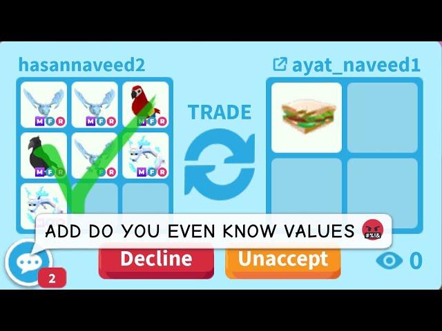 Adopt me random successful trades in rich servers Part 6 #adoptmetrades