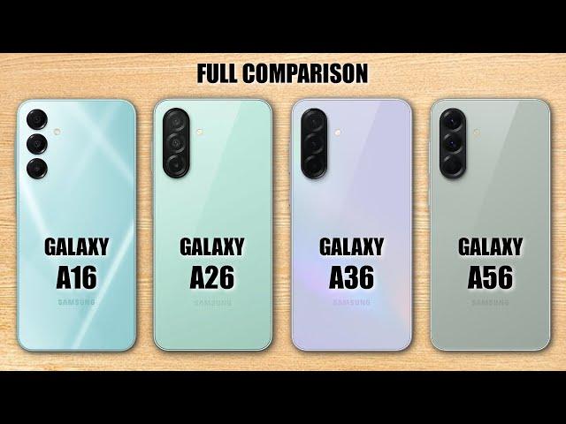 Samsung Galaxy A16 5G Vs Galaxy A26 Vs Galaxy A36 Vs Galaxy A56