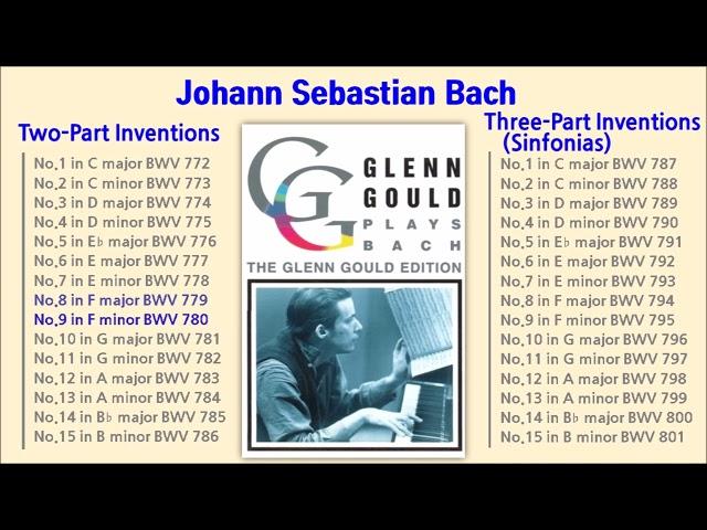 [자막설명] 바흐 인벤션15곡 + 신포니아15곡 순서대로 정주행 Glenn Gould(Piano) BACH Inventionen und Sinfonien (Complete)