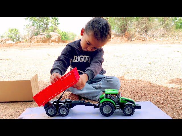 Unboxing Toy Farm Tractor | Tractor Videos for Kids | CS Toy | Arjun Toys |