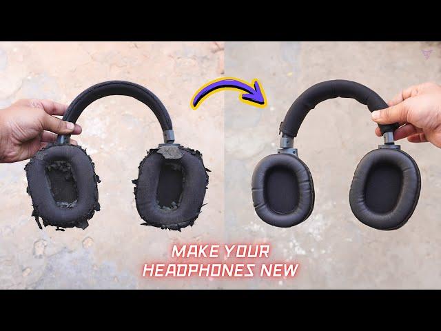 How To Change The Earpads Of Any Old Headphone (Ft.Boat Rockerz 550) - Crysendo Review