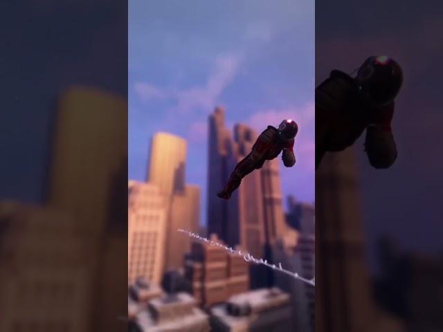 Spiderman milesmorales pro web swinging #gaming #ps5 #sunflower #beatsync #spidermanmilesmorales