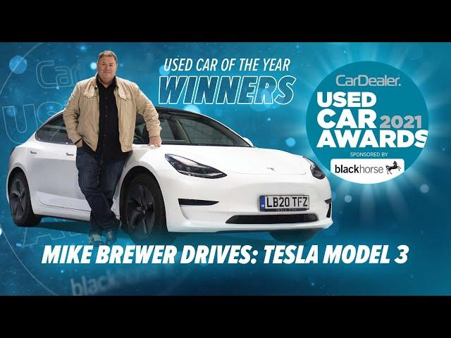 Mike Brewer drives the Tesla Model 3 – Used Car Awards Alternatively-Fuelled Vehicle of the Year