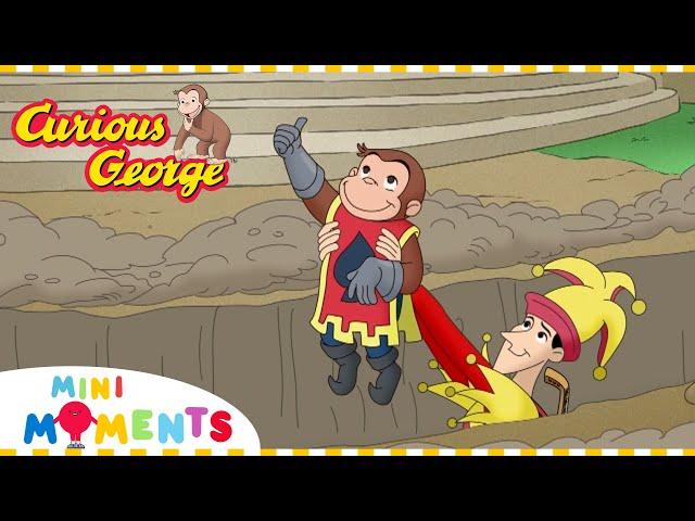 George Builds a Moat!  | Curious George | Mini Moments