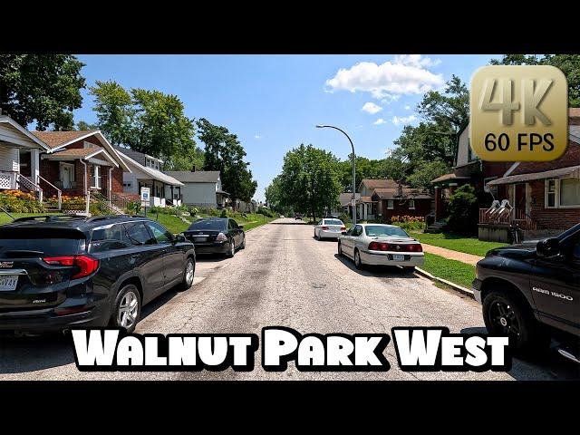 Driving Around St. Louis Hood - "Walnut Park West" Neighborhood in 4k Video