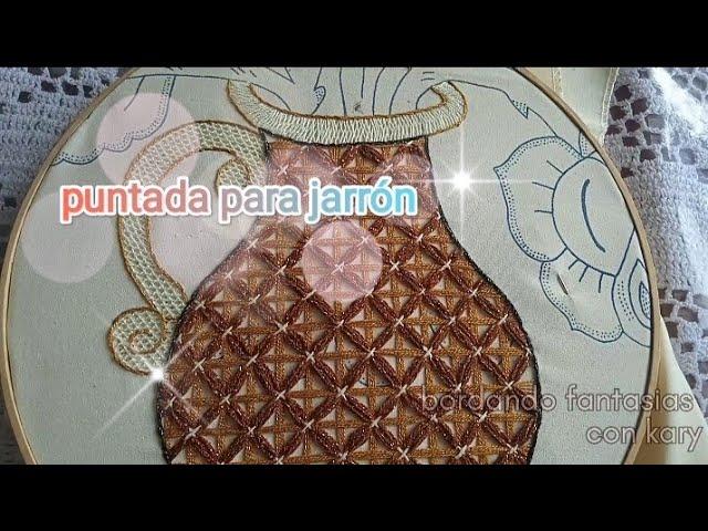 puntada para jarrón/ SUPER FACIL ️