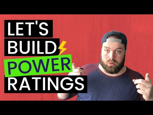 How to Build Power Ratings for Any Sport