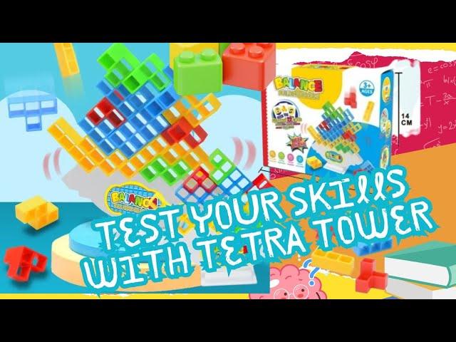 Tetra Tower Balance game | Tetra tower How to play | Tetra Tower Educational Game