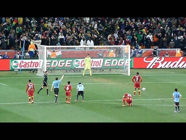 Ghana - Uruguay Asamoah Gyan's missed last minute penalty